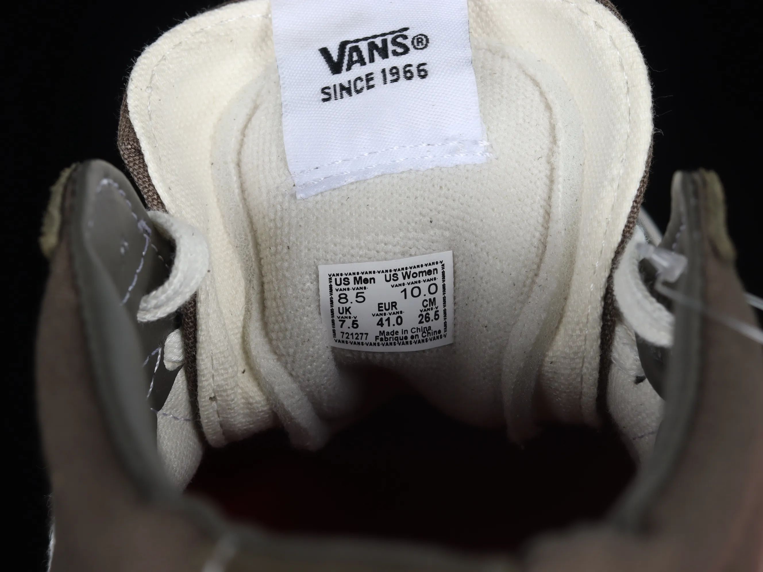 All categories Vans Vans series Vans Mid Vans China Vans Sk-8 Mid Reissue military green suede mid-top casual skateboard shoes VN0A4UWIB3G